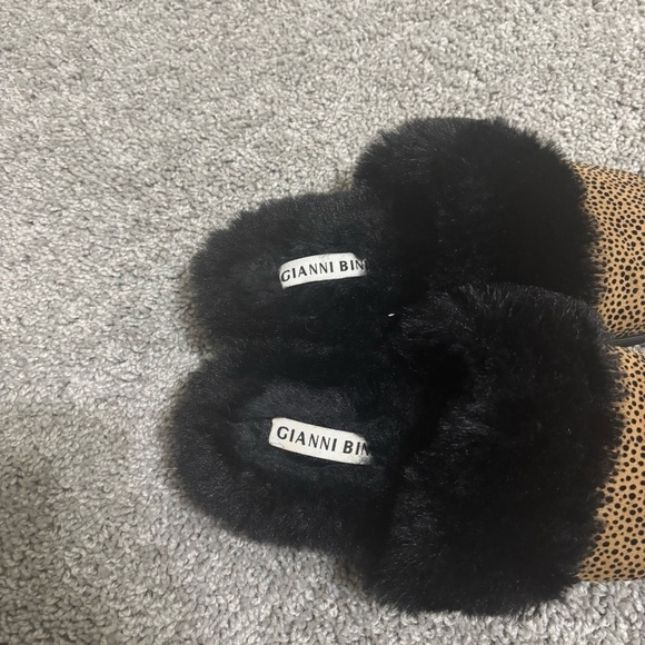 Gianni Bini Animal Print Slippers Size 7-7.5 - Picture 4 of 5